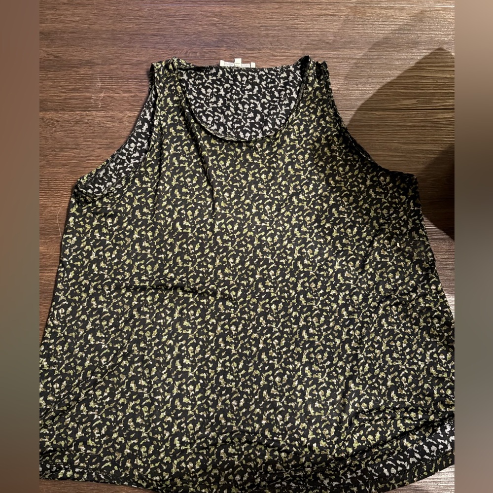 Sandro lightweight tank green/black size‎ 3/Large